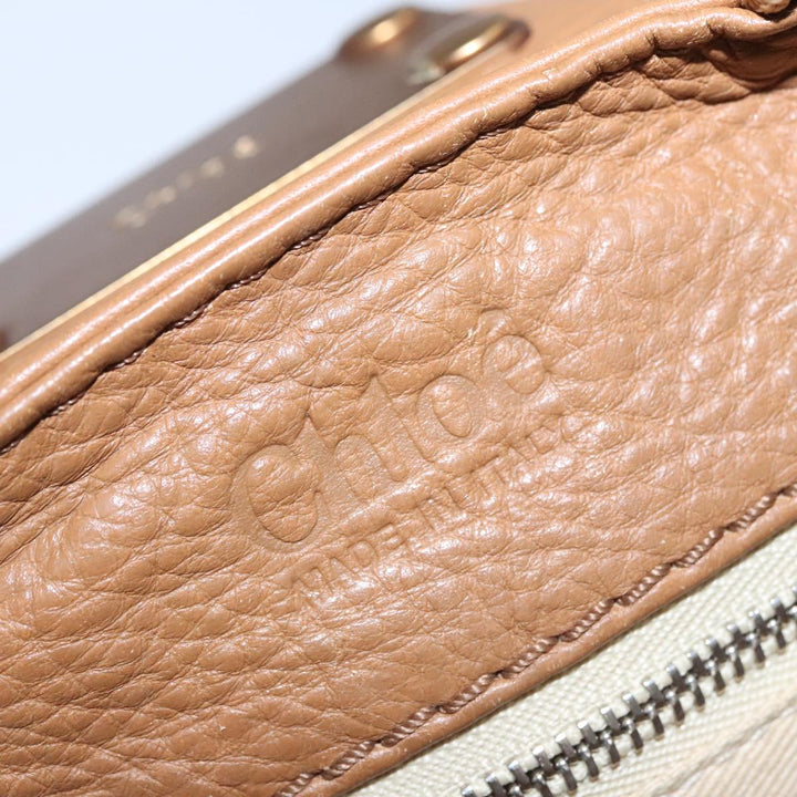 Chloe Paddington Hand Bag Leather Brown am7571
