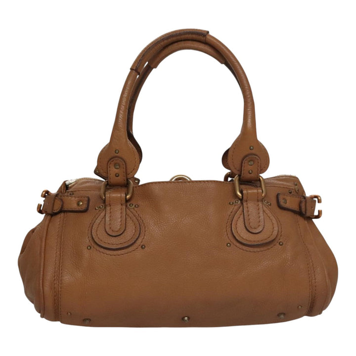 Chloe Paddington Hand Bag Leather Brown am7571