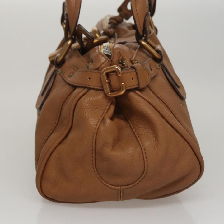 Chloe Paddington Hand Bag Leather Brown am7571