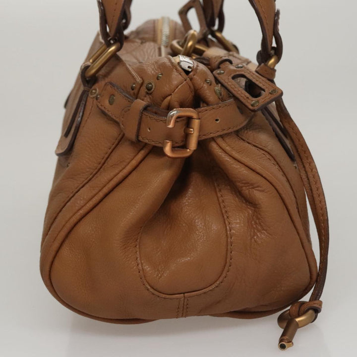 Chloe Paddington Hand Bag Leather Brown am7571
