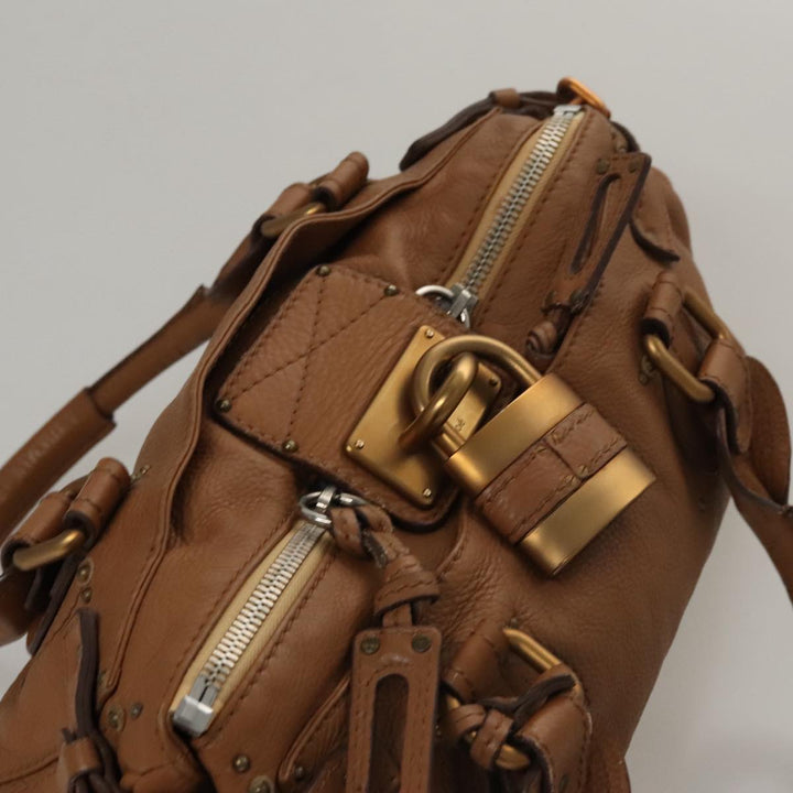 Chloe Paddington Hand Bag Leather Brown am7571