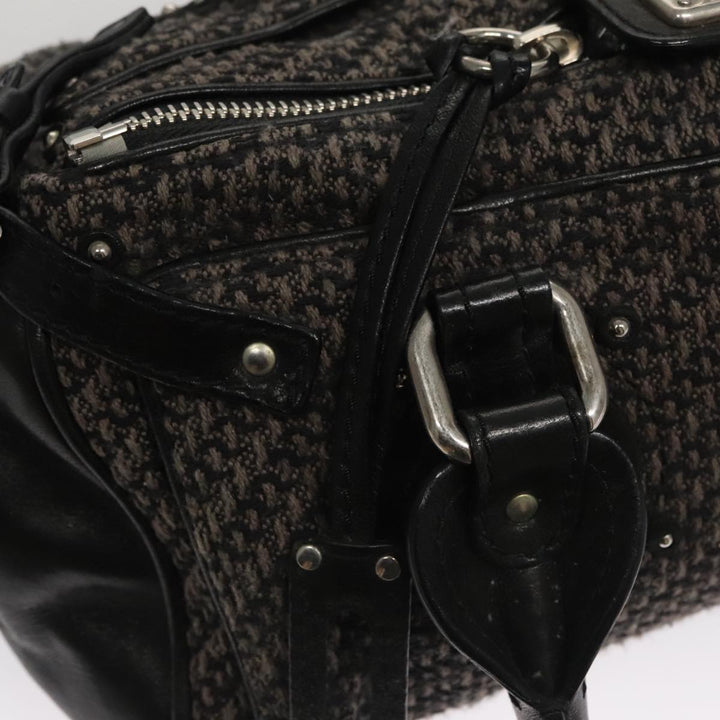 Chloe Paddington Hand Bag Canvas Gray Silver am7572