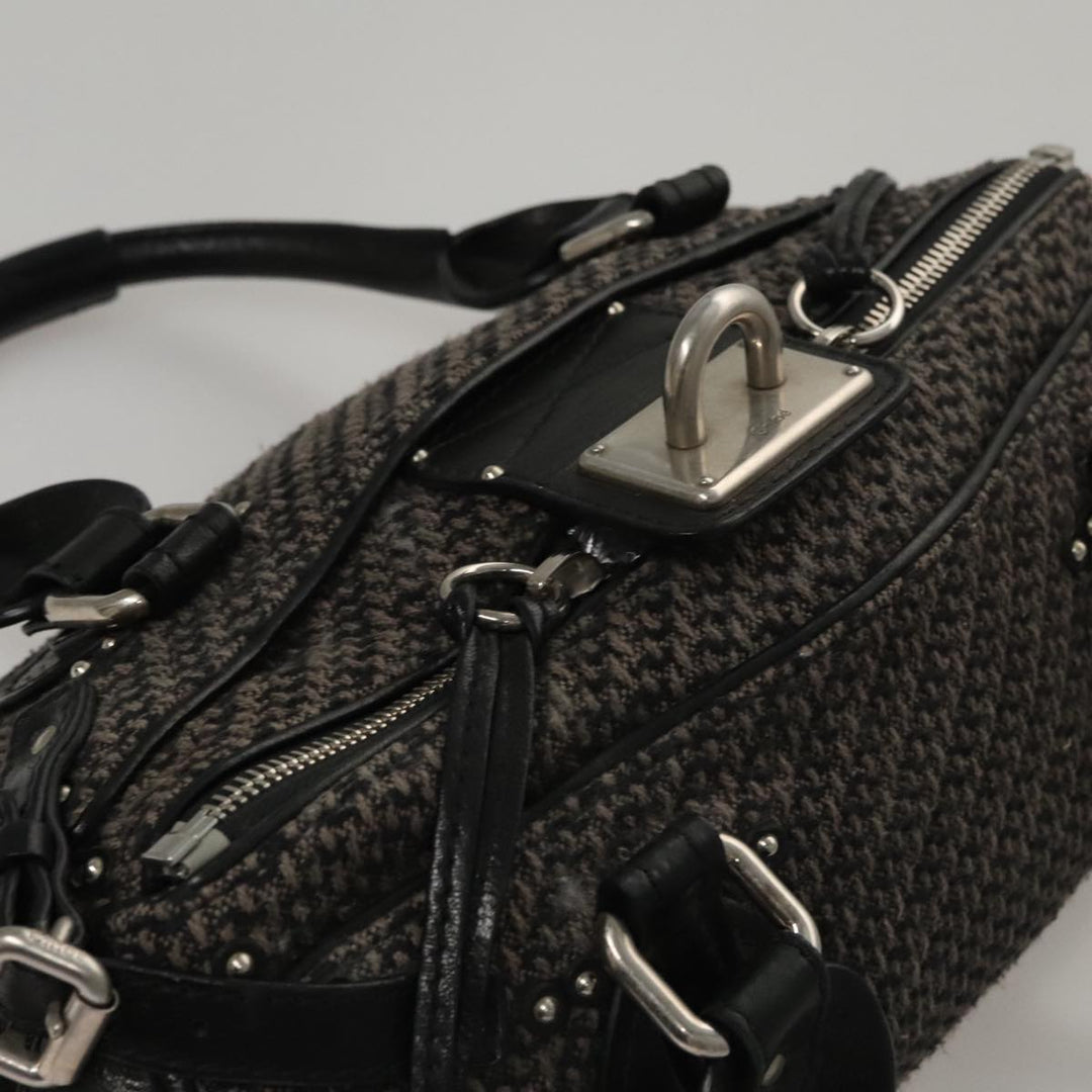 Chloe Paddington Hand Bag Canvas Gray Silver am7572
