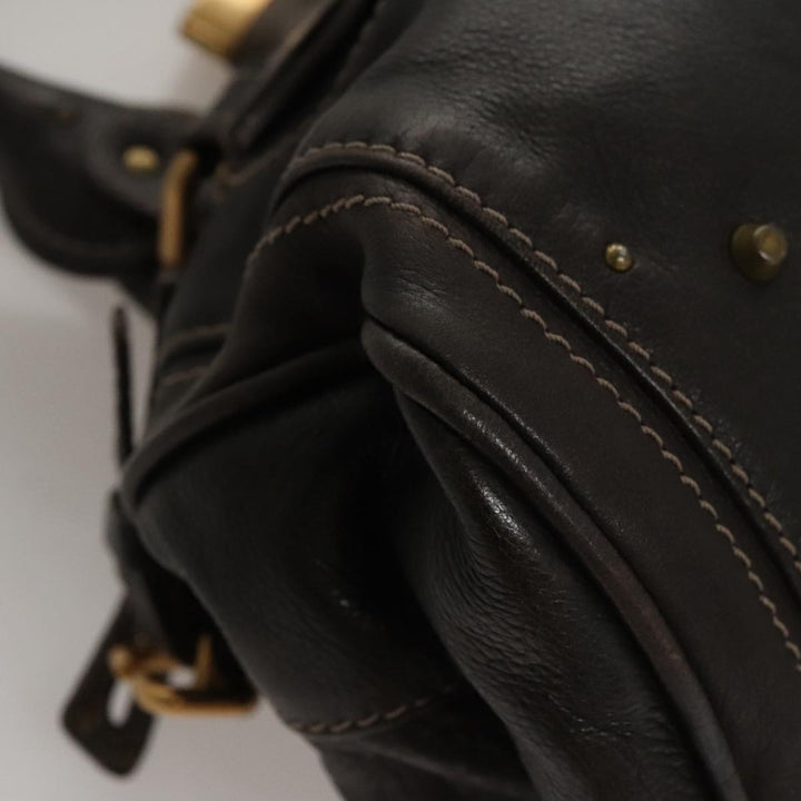 Chloe Paddington Hand Bag Leather Brown am7592