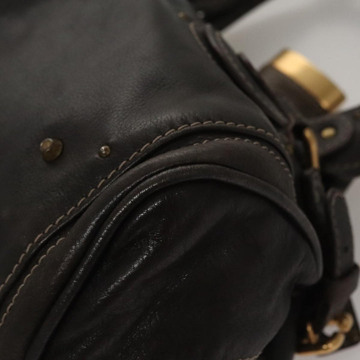 Chloe Paddington Hand Bag Leather Brown am7592