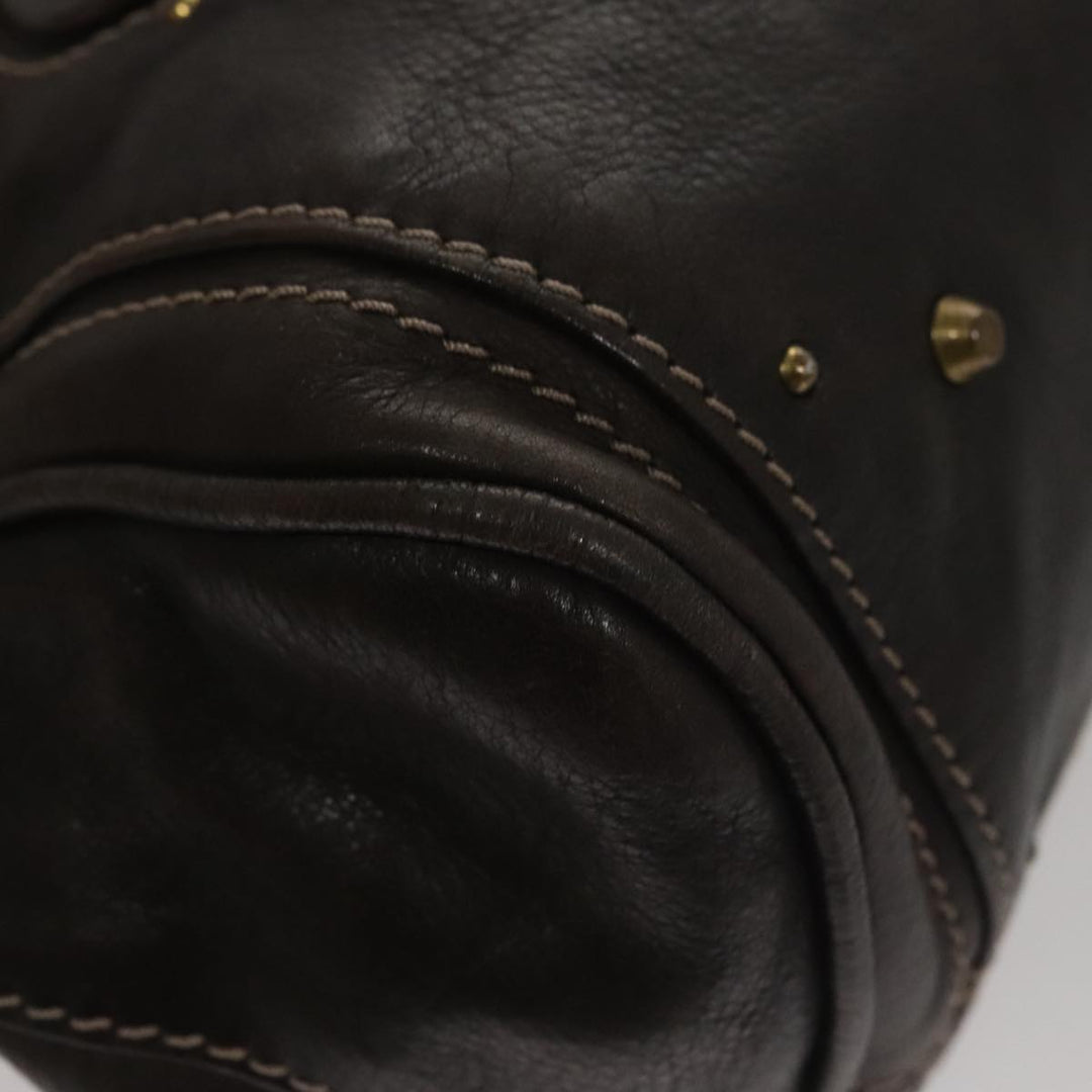 Chloe Paddington Hand Bag Leather Brown am7592