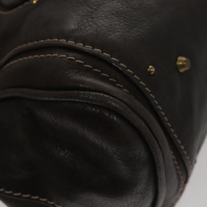 Chloe Paddington Hand Bag Leather Brown am7592