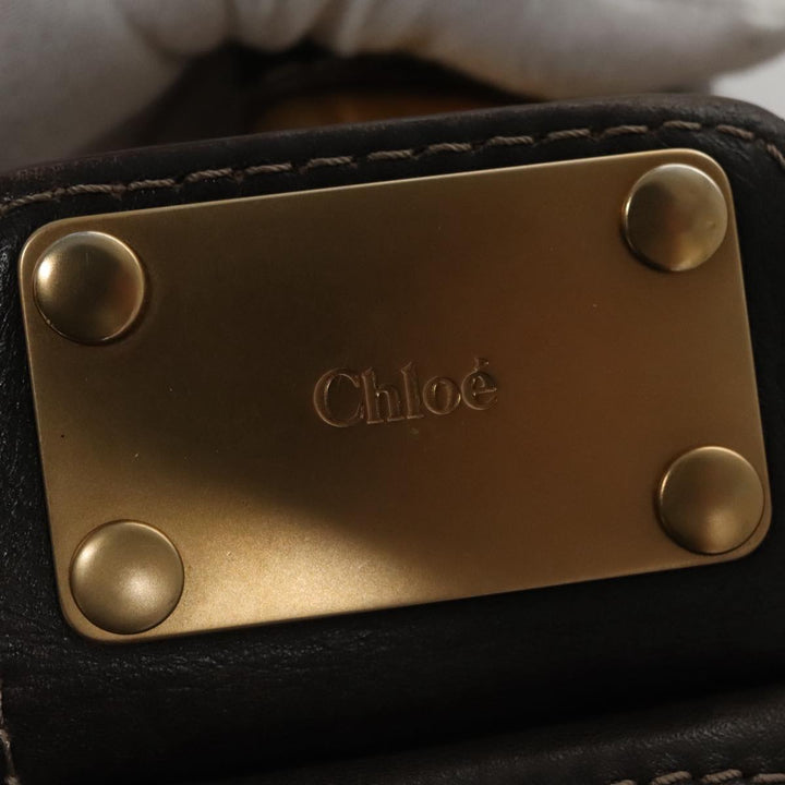 Chloe Paddington Hand Bag Leather Brown am7592