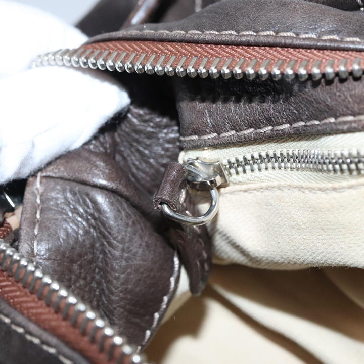Chloe Paddington Hand Bag Leather Brown am7592