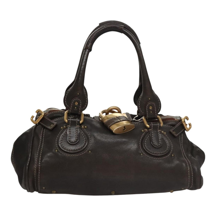 Chloe Paddington Hand Bag Leather Brown am7592