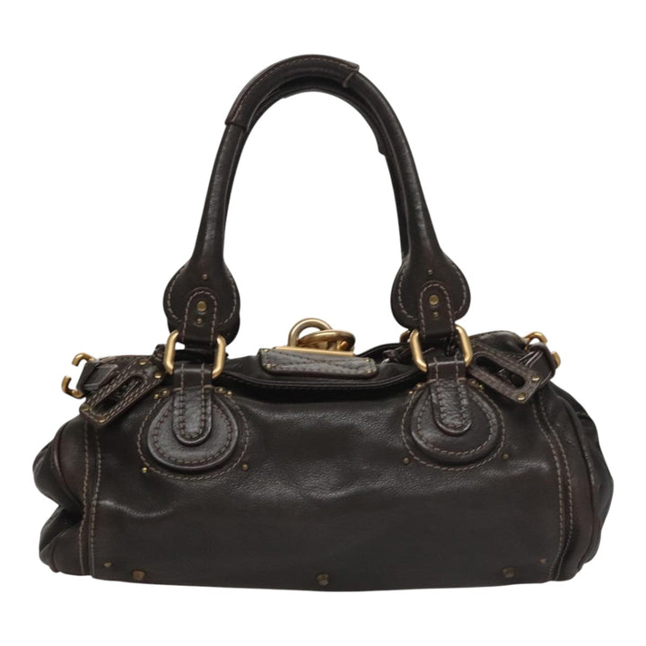 Chloe Paddington Hand Bag Leather Brown am7592