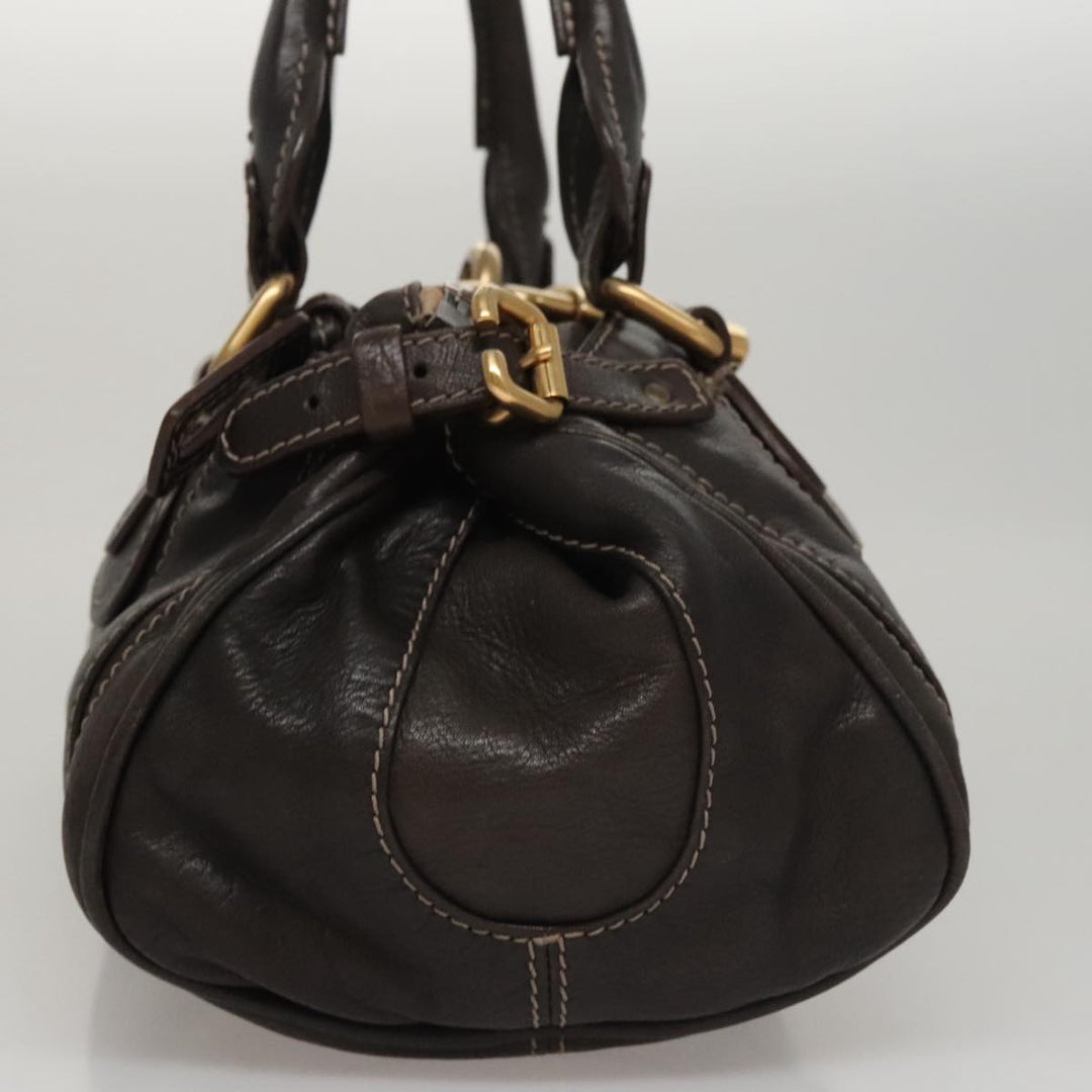 Chloe Paddington Hand Bag Leather Brown am7592