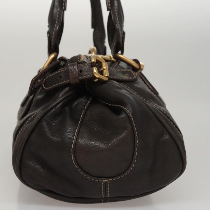 Chloe Paddington Hand Bag Leather Brown am7592