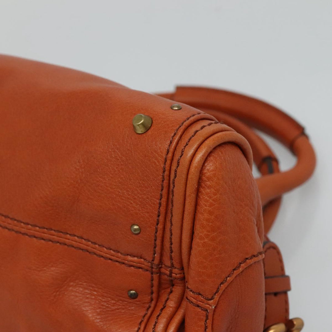 Chloe Paddington mini Hand Bag Leather Brown am7622