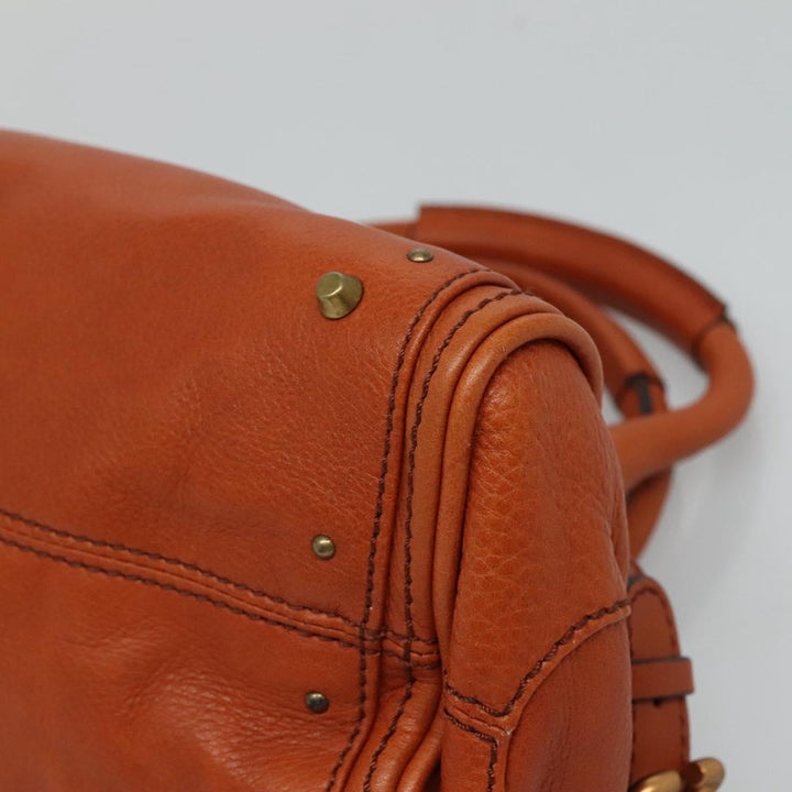 Chloe Paddington mini Hand Bag Leather Brown am7622
