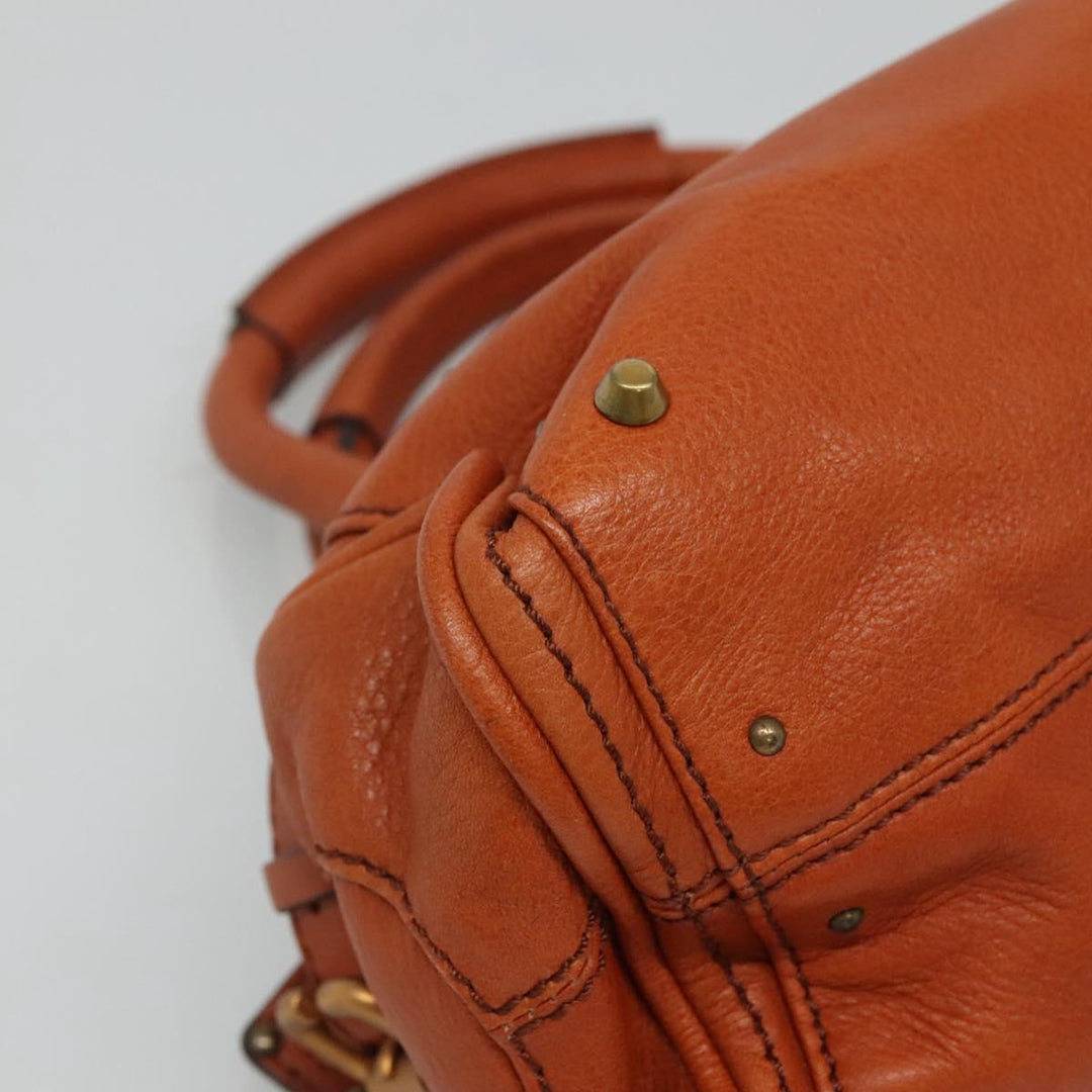 Chloe Paddington mini Hand Bag Leather Brown am7622