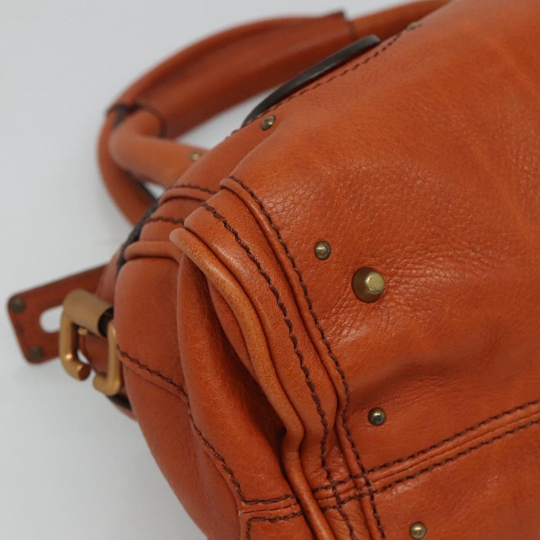 Chloe Paddington mini Hand Bag Leather Brown am7622