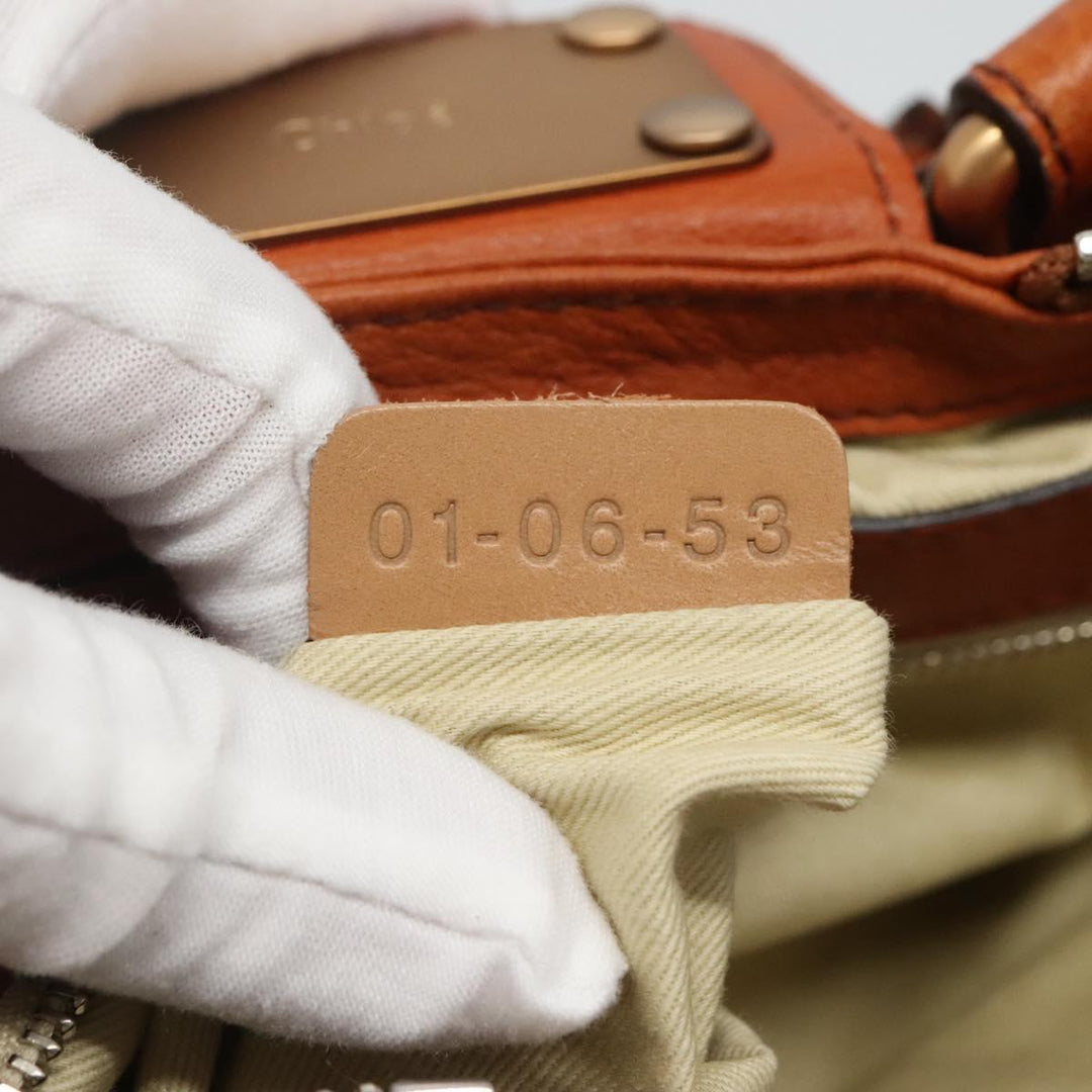 Chloe Paddington mini Hand Bag Leather Brown am7622
