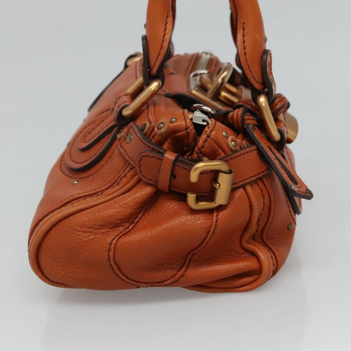 Chloe Paddington mini Hand Bag Leather Brown am7622