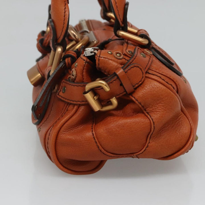 Chloe Paddington mini Hand Bag Leather Brown am7622