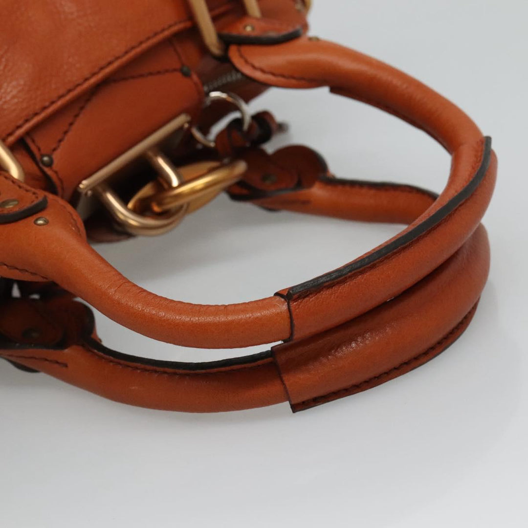 Chloe Paddington mini Hand Bag Leather Brown am7622