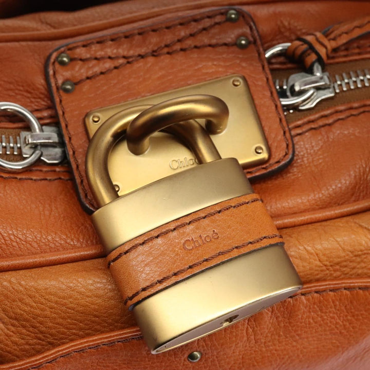 Chloe Paddington Hand Bag Leather Brown am7626