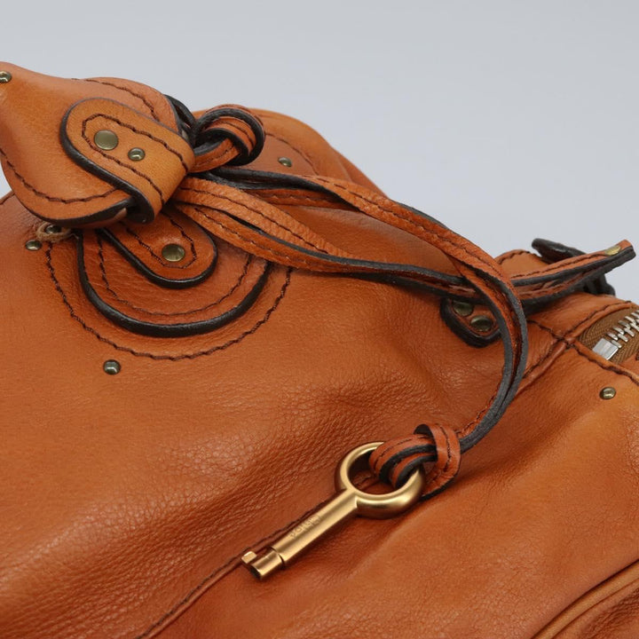 Chloe Paddington Hand Bag Leather Brown am7626