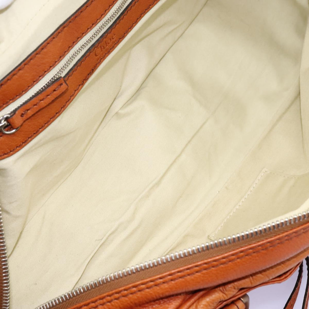 Chloe Paddington Hand Bag Leather Brown am7626