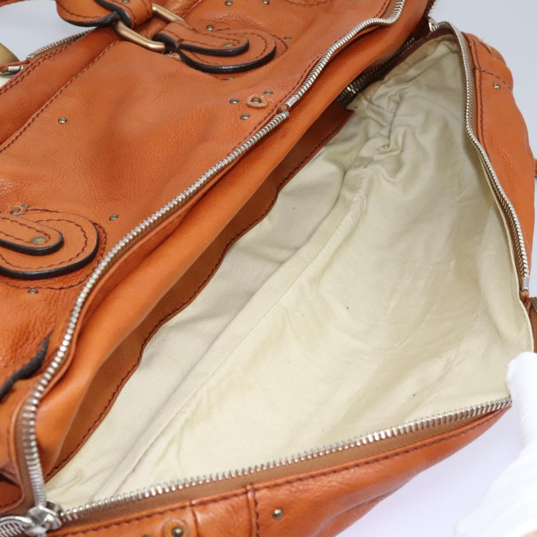 Chloe Paddington Hand Bag Leather Brown am7626