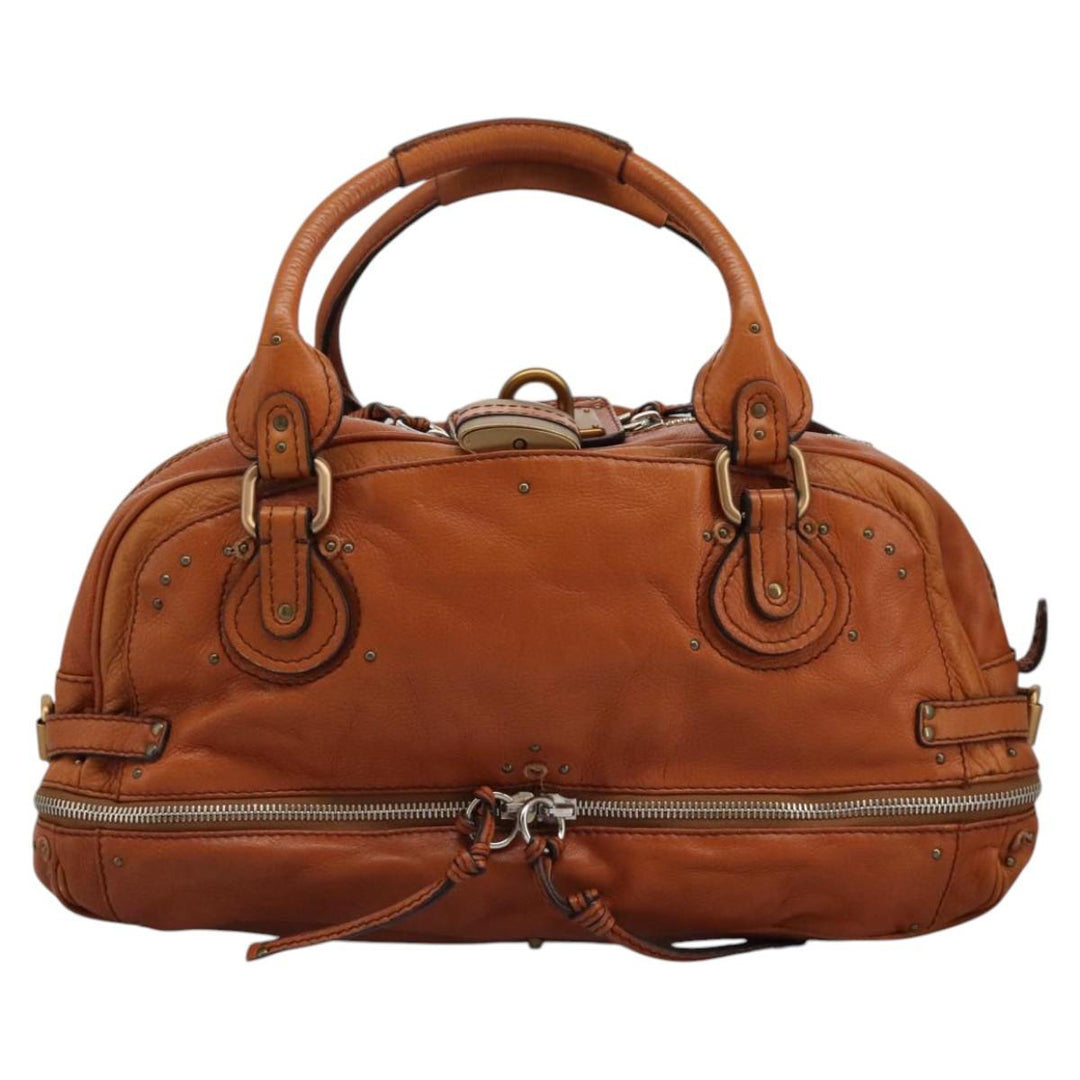 Chloe Paddington Hand Bag Leather Brown am7626