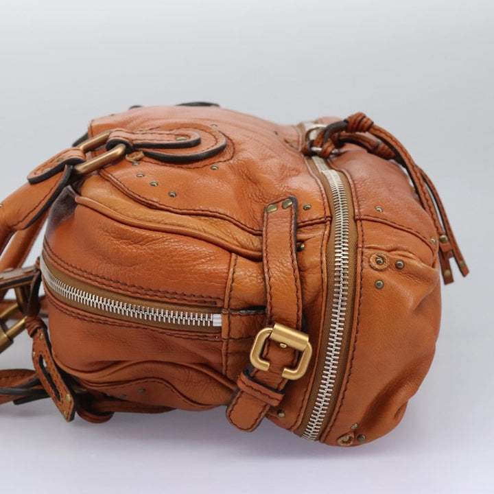 Chloe Paddington Hand Bag Leather Brown am7626