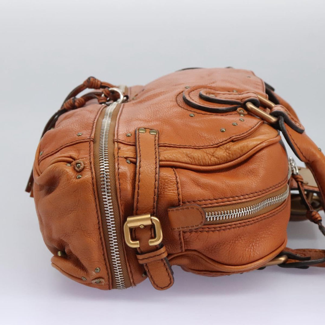 Chloe Paddington Hand Bag Leather Brown am7626