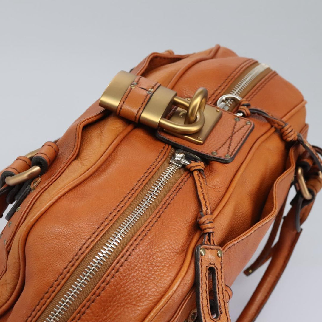 Chloe Paddington Hand Bag Leather Brown am7626