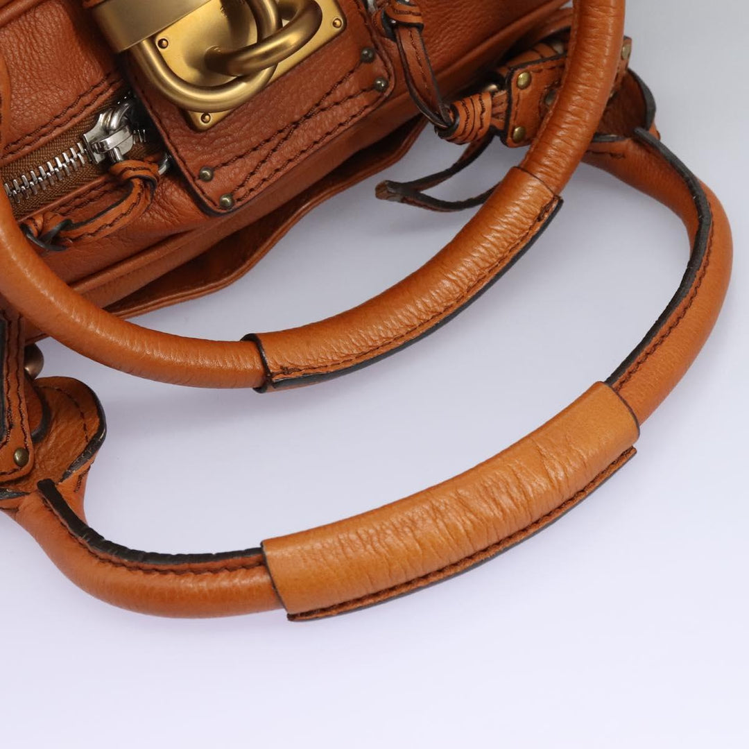 Chloe Paddington Hand Bag Leather Brown am7626