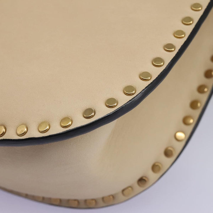 Chloe Sac Porte Shoulder Bag Leather Beige am7635