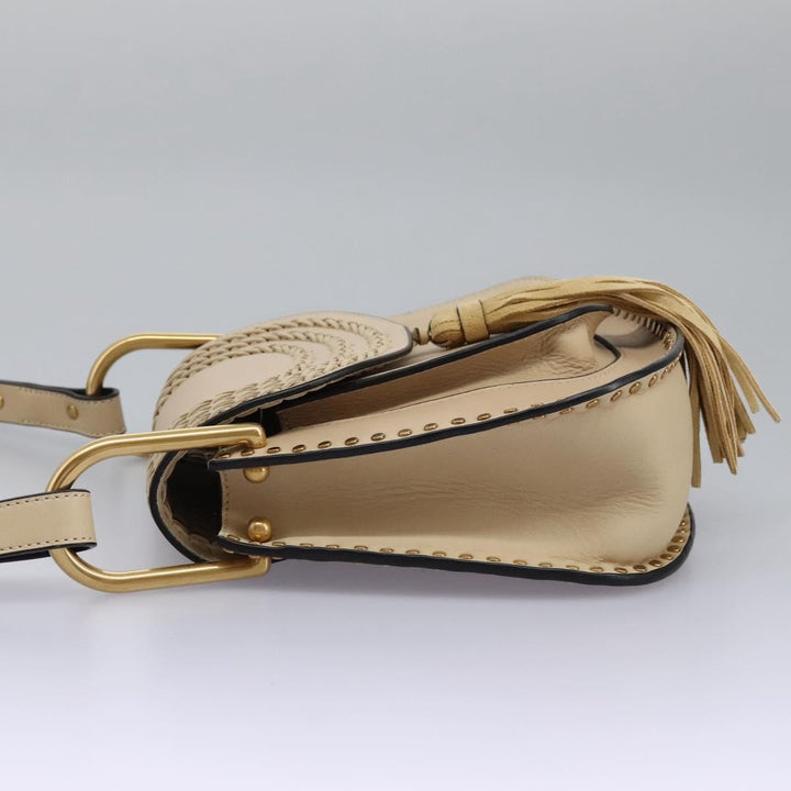Chloe Sac Porte Shoulder Bag Leather Beige am7635