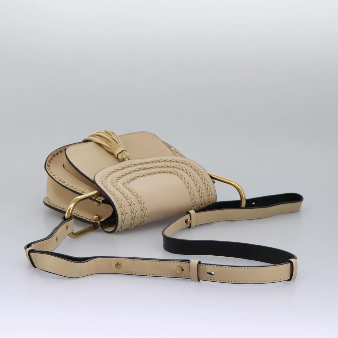 Chloe Sac Porte Shoulder Bag Leather Beige am7635