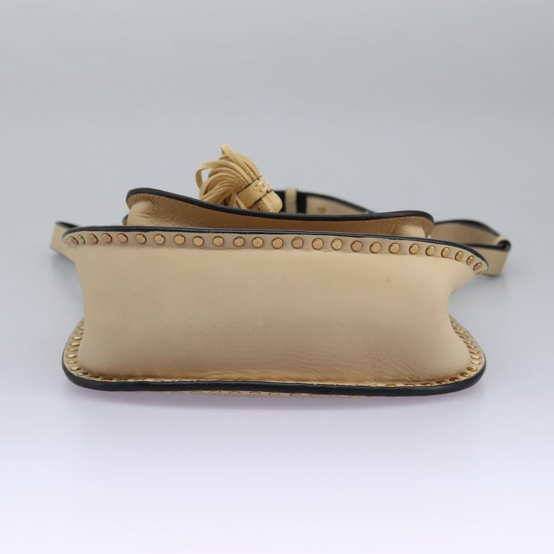 Chloe Sac Porte Shoulder Bag Leather Beige am7635