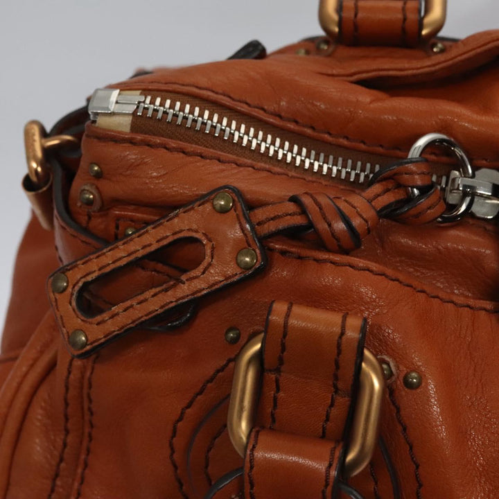 Chloe Paddington Hand Bag Leather Brown am7673