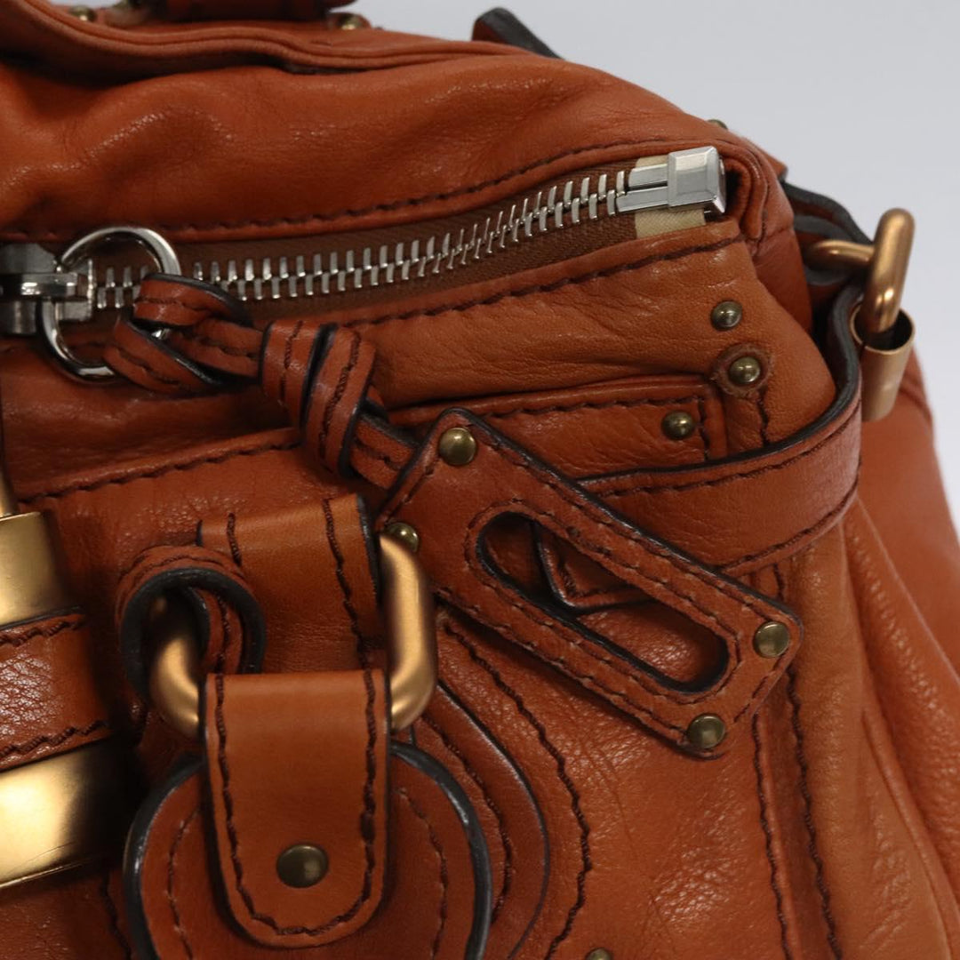 Chloe Paddington Hand Bag Leather Brown am7673