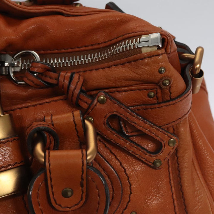 Chloe Paddington Hand Bag Leather Brown am7673
