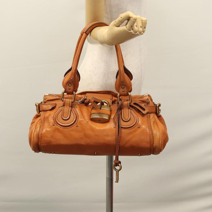Chloe Paddington Hand Bag Leather Brown am7673