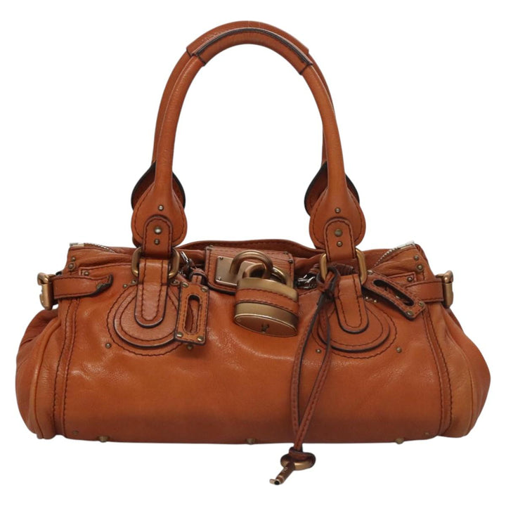 Chloe Paddington Hand Bag Leather Brown am7673