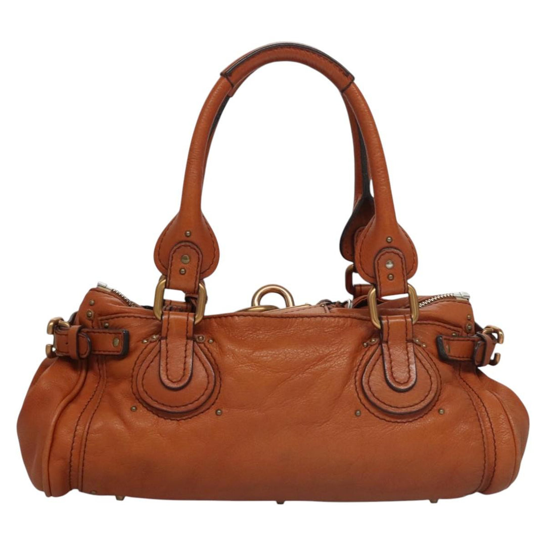 Chloe Paddington Hand Bag Leather Brown am7673