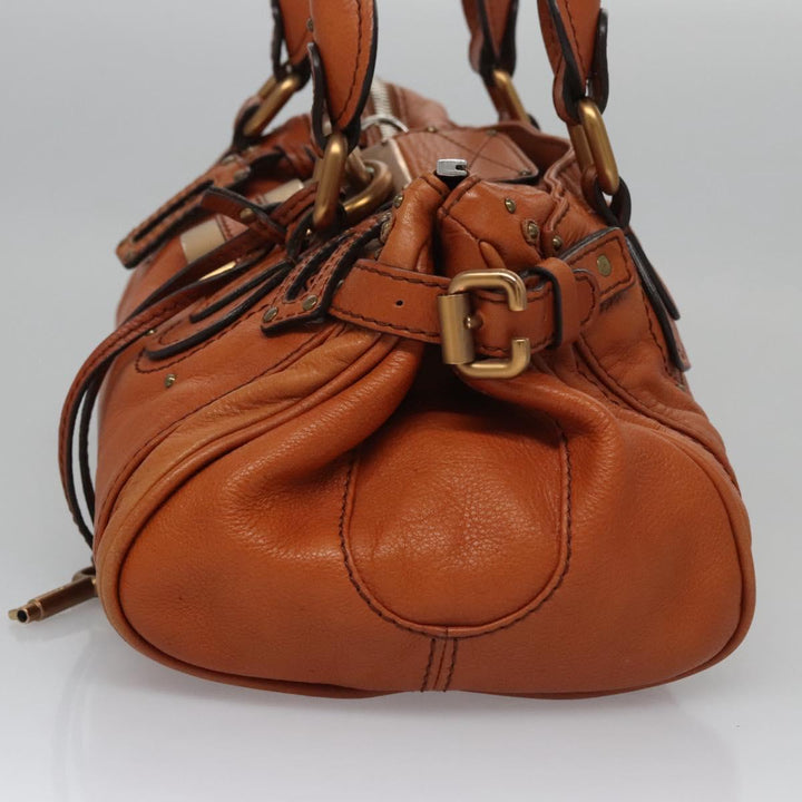 Chloe Paddington Hand Bag Leather Brown am7673