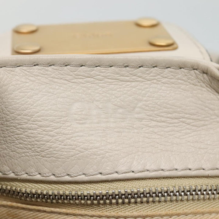 Chloe Paddington Hand Bag Leather White am7675