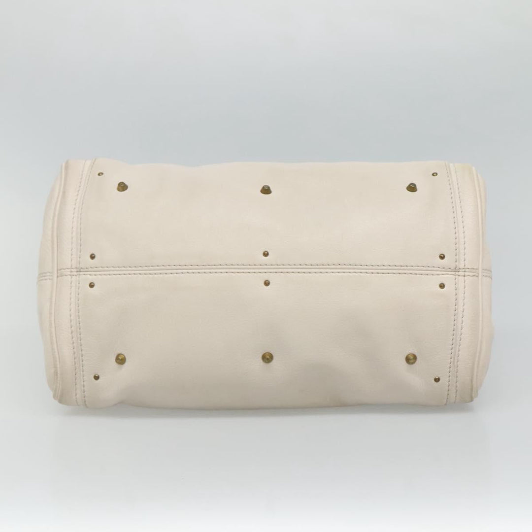 Chloe Paddington Hand Bag Leather White am7675