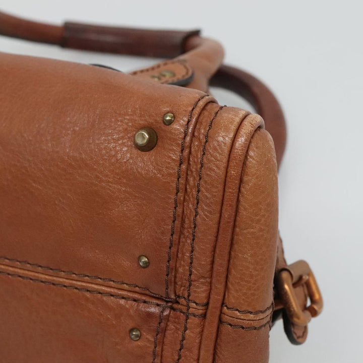 Chloe Paddington mini Hand Bag Leather Brown am7695