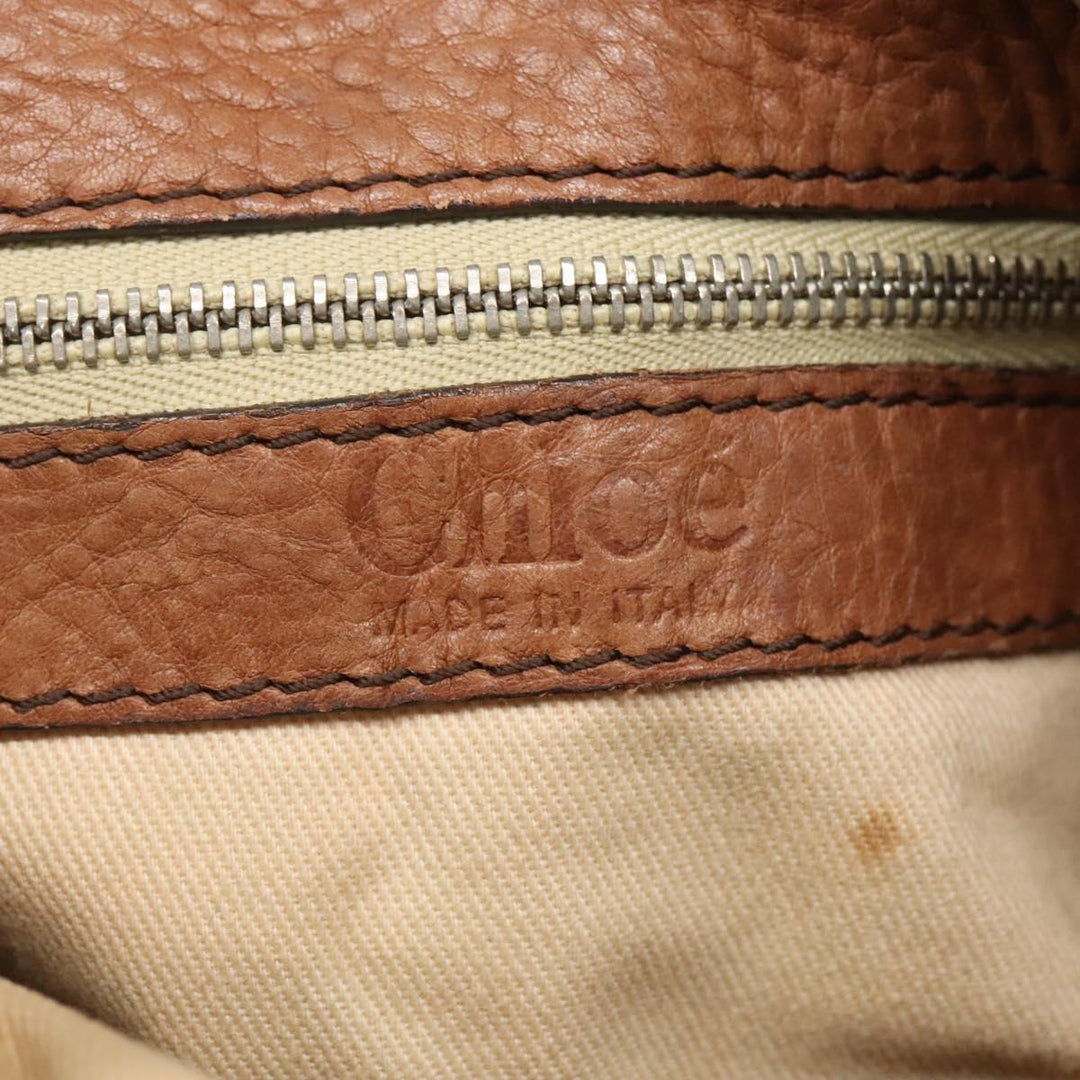 Chloe Paddington mini Hand Bag Leather Brown am7695