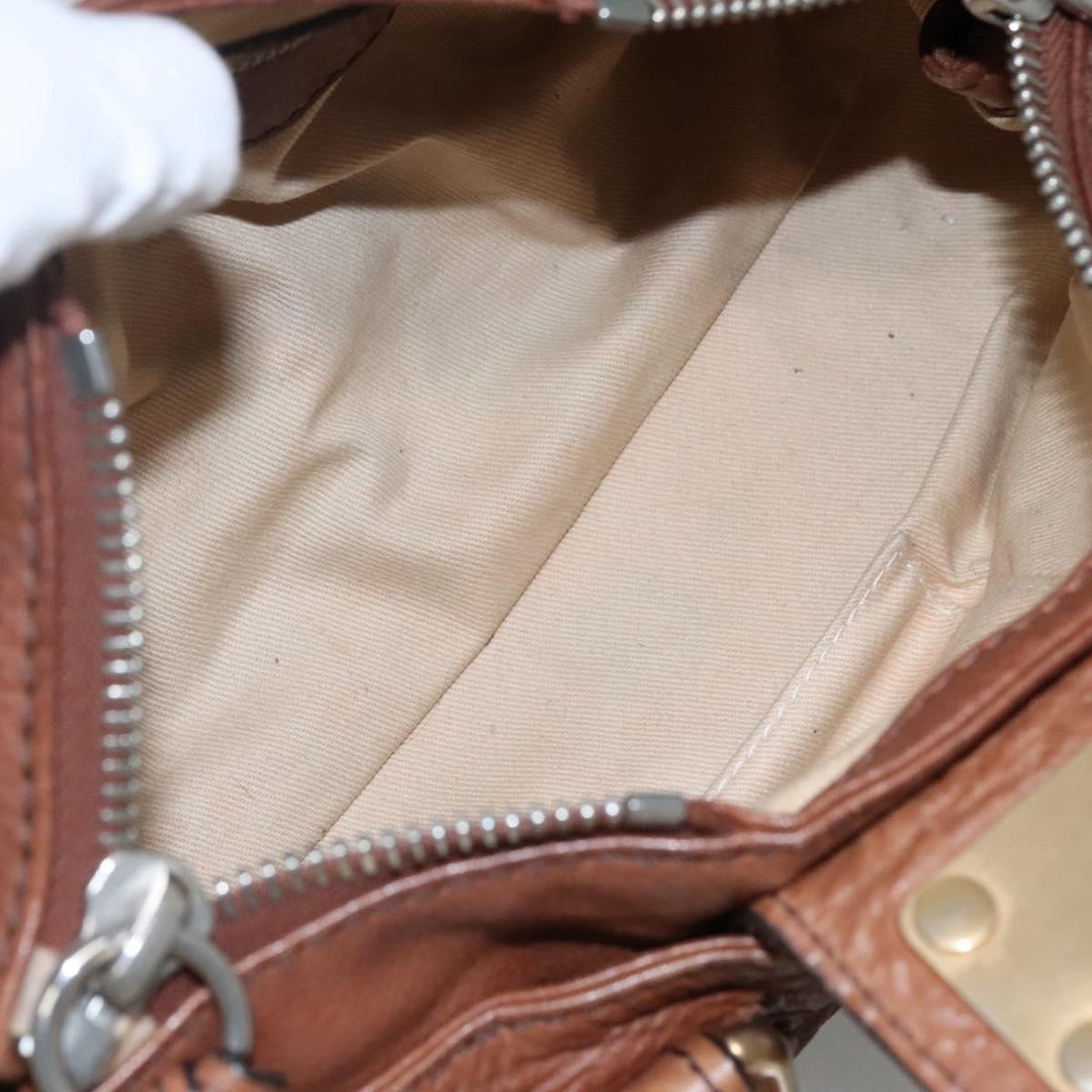 Chloe Paddington mini Hand Bag Leather Brown am7695